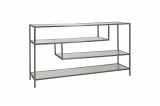 SHELF CONSOLE ZINK CLEAR GLASS 140 - CONSOLES, DESKS